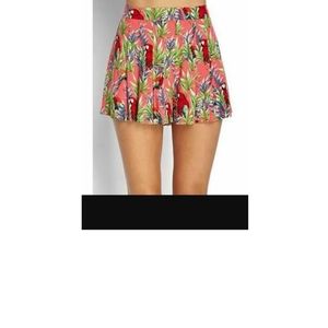 Forever 21 Parrot Flowy Mini Skirt Size XS